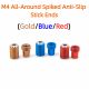 FrSky M4 All-Around Spiked Anti-Slip Stick Ends (Red/Blue/Gold)- -X9DPSE/X7S/X10/X10S/X12S/X20 series/X18 series/X14 series