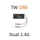 FrSky  TW GR8 Dual 2.4G Receiver with 8CH Ports--Receivers for Glider, etc.