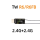 FrSky  DUAL 2.4GHz TW R6/ R6FB Receiver--Receivers for Glider, etc.