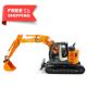 1/14 ZX135US Dual Pumps Metal Mini RC Digger Metal Construction Car Hydraulic Excavator with Sound and Lighting Remote Control System
