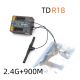 FrSky 2.4G 900M Tandem Dual-Band Receiver TD R18 Receiver with 18CH Ports