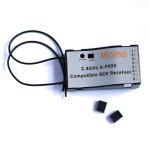 (available only in USA warehouse) FrSky Hitec Minima compatible V8FR - 8CH Receiver (A-FHSS Compatible)