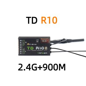 FrSky 2.4G 900M Tandem Dual-Band Receiver TD R10 Receiver with 10 Channel Ports