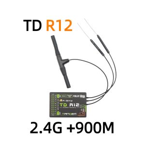 FrSky TD R12 equipped with a triple antenna (2×2.4G + 1×900M)